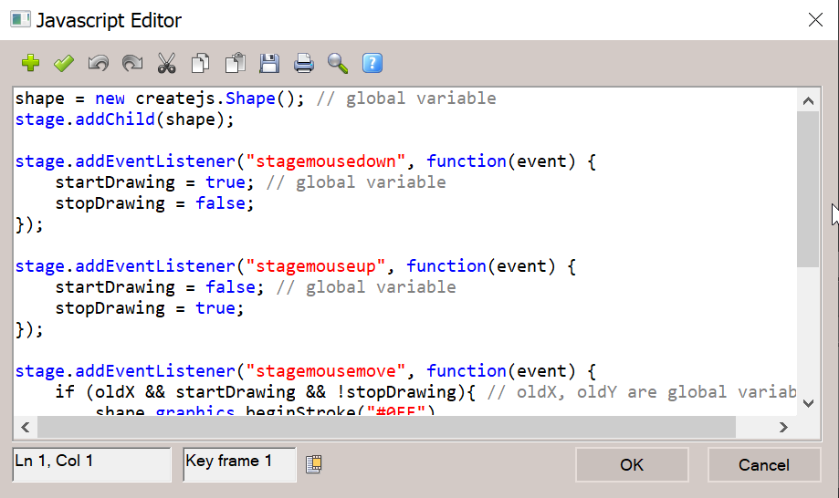 javascript editor with syntax hightlighting