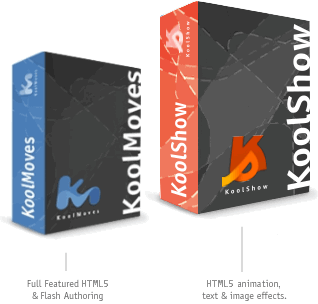 Koolmoves and Koolshow animation software boxes